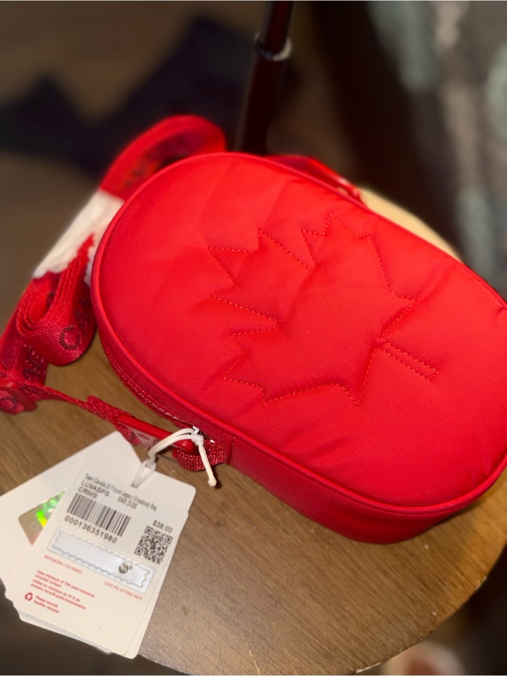 lululemon athletica Red Quilted Mini Crossbody Bag - Picture 6 of 6